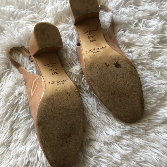 LK Bennett Fawn Chloe Slingback Patent Heels - Picture 4 of 13